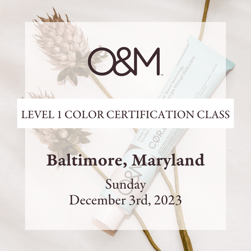 O&M Level 1 Certification Class: Baltimore, Maryland