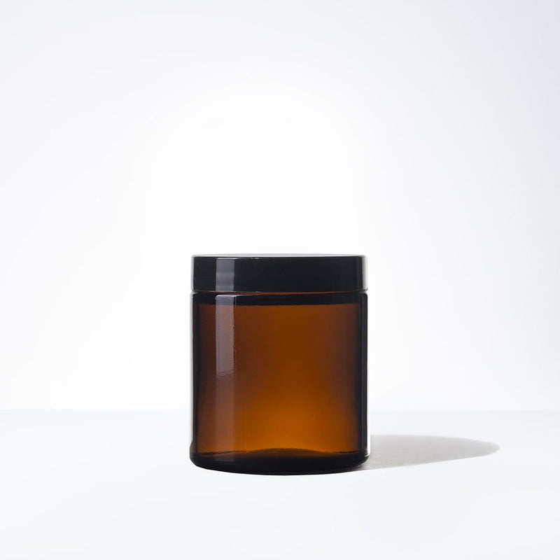 Reusable Amber Glass Jar (4oz) and Lid