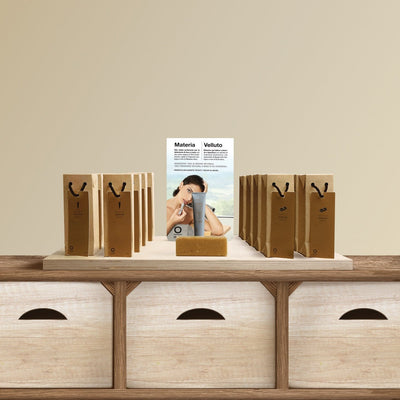 Holiday: Materia + Velluto Wooden Expo Display