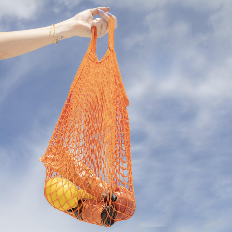 Eco-Cotton String Bag (Sunset Orange)